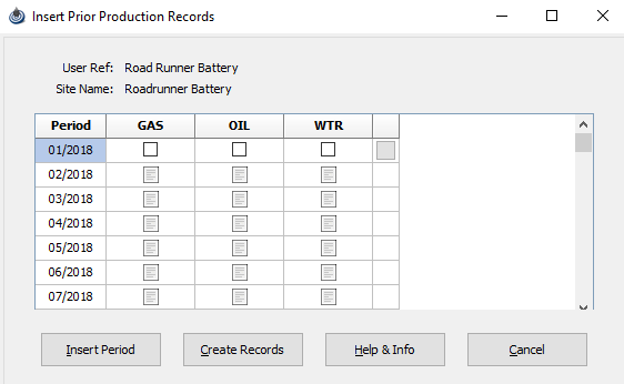 Corrections Insert Prior Production Records.png